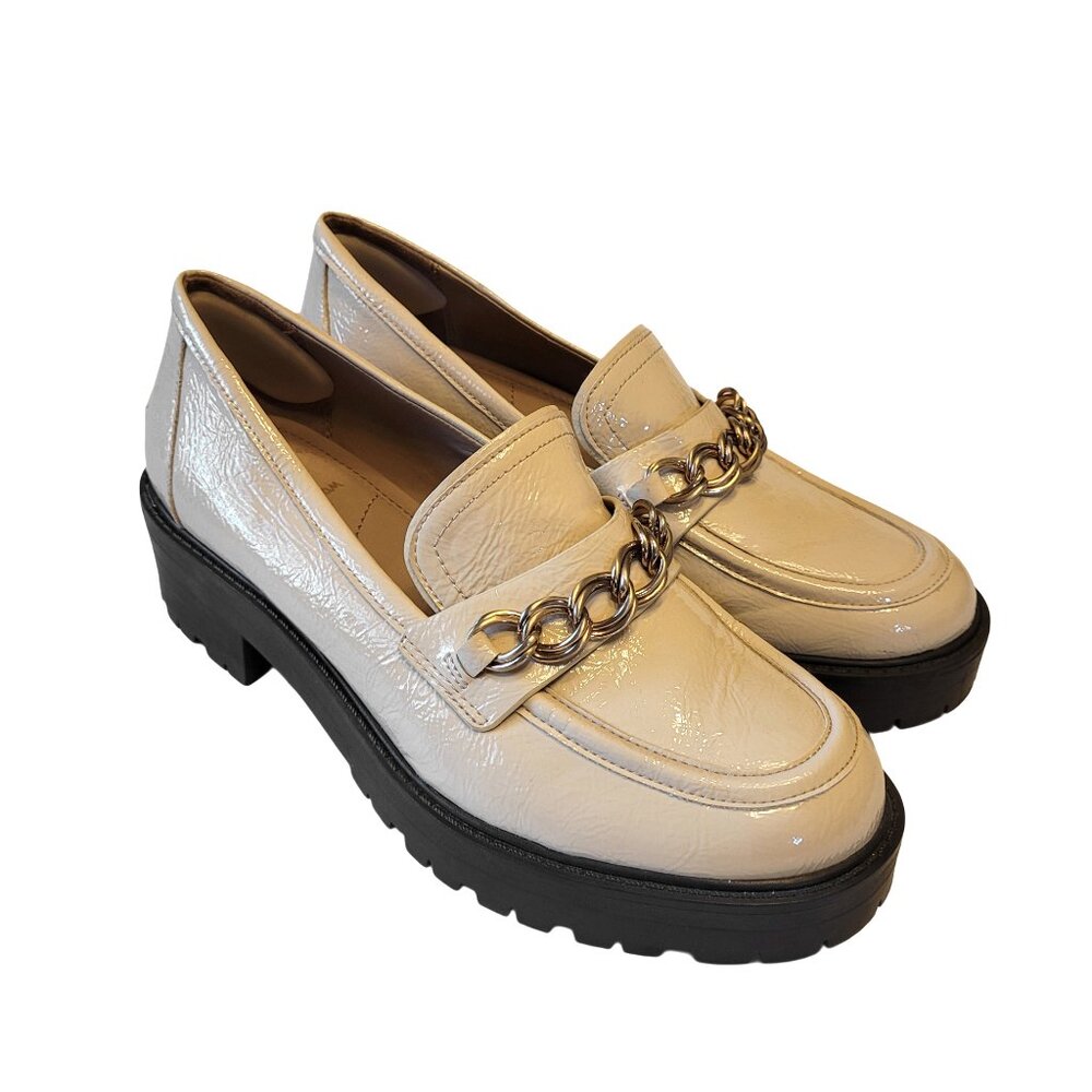 Sam Edelman Taeler Patent Leather Chunky Lug Loafers